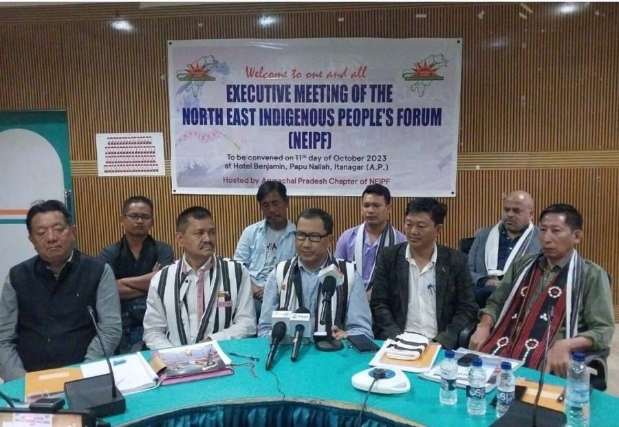 Members during the Executive Meeting of NEIPF held in Itanagar on October 11.